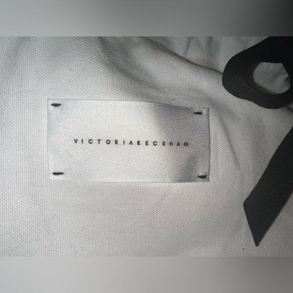 Victoria Beckham Dark Green Satin Pocket Clutch ASO Meghan Markle - Picture 7 of 10